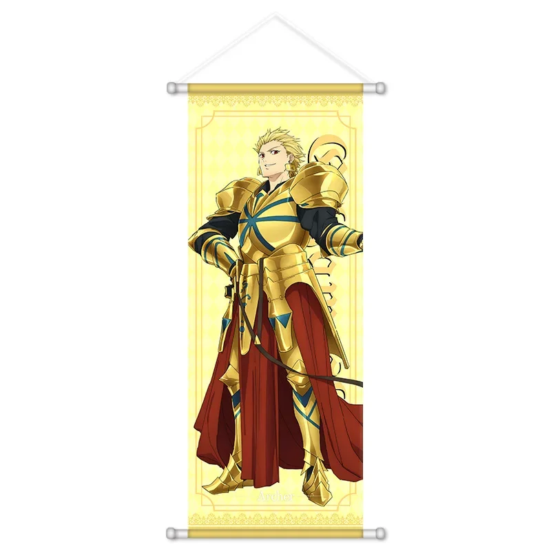 VIKAMA Epic Fantasy Battle Anime Wall Scroll Tapestry Legendary Hero Magical Warrior Cloth Poster for Bedroom Gaming Room Decor