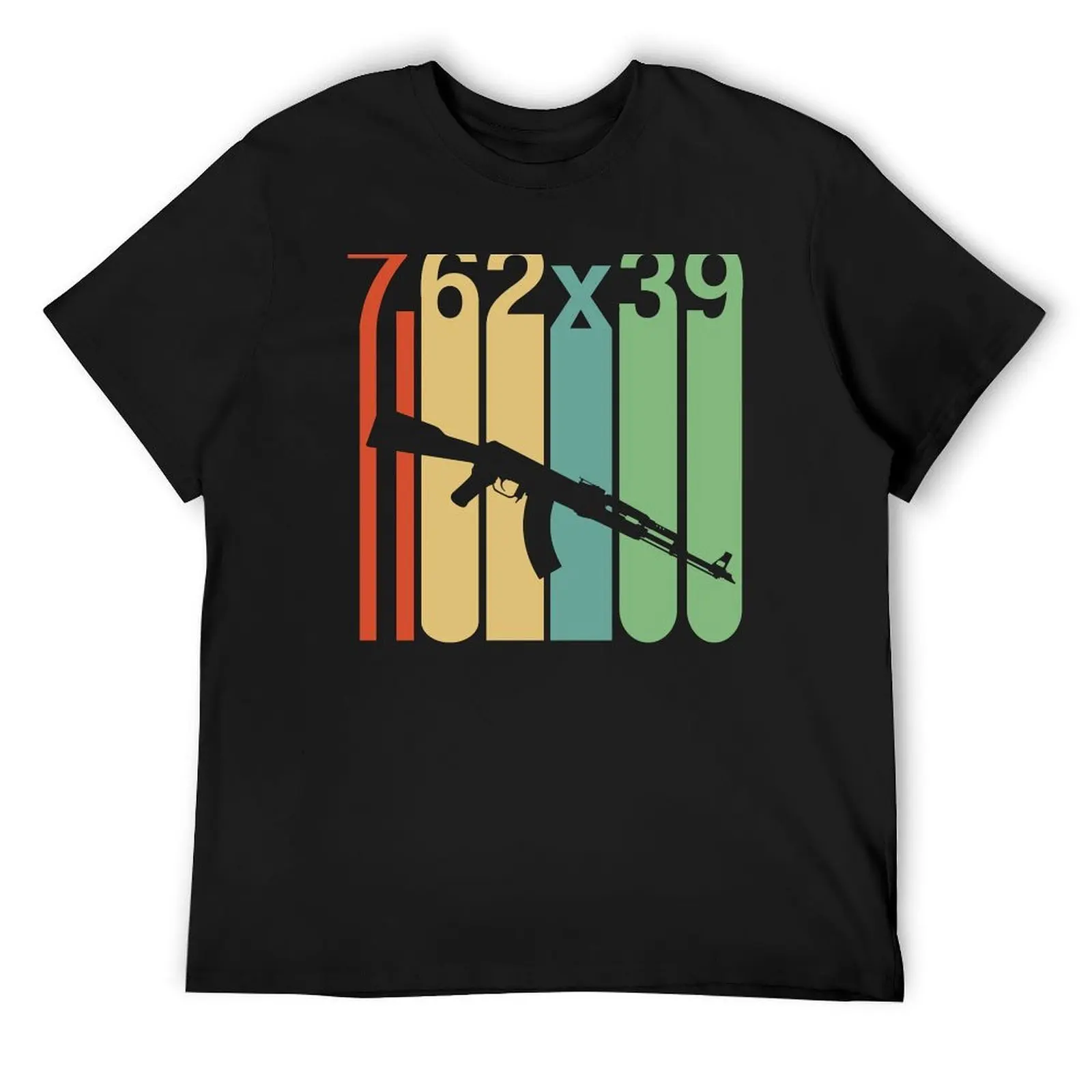 Ретро Винтаж AK-47 Винтовка 2-я поправка Пистолет Подарочное право на оружие 7,62x39 Футболка для мальчиков белая аниме рубашка облегающие футболки для мужчин
