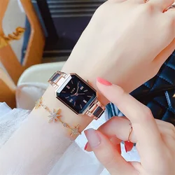 Luxury Jewelry Design Rose Gold Steel Quartz Wristwatches Waterproof Fashion Swiss Brand Ladies Watches Watch for Women 2023 New