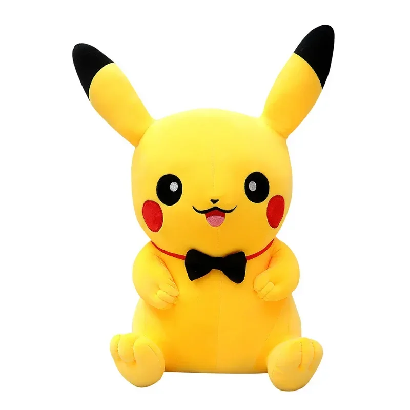 Pokemon Big Size 80 cm Pikachu Knuffel Kawaii Anime Gele Elf Pluche Pop Soft Gevulde Cartoon Pop Verjaardagscadeau voor kinderen Meisje