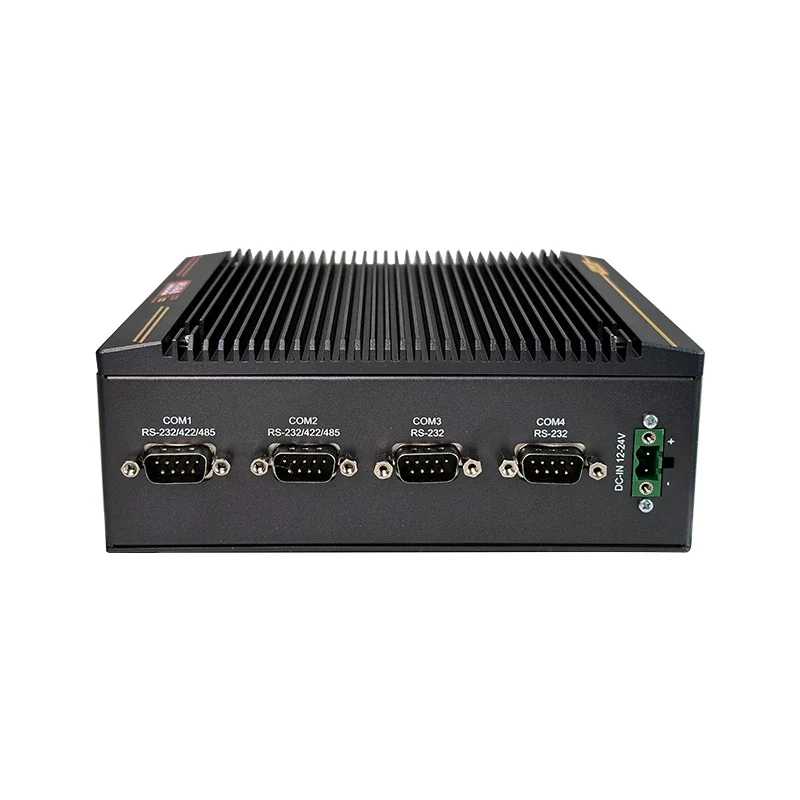 Intel CPU 4*LAN 4*COM 1*DP DDR4 Mini PC Fanless Rugged Embedded Industrial BOX Computer LBX-J630-D