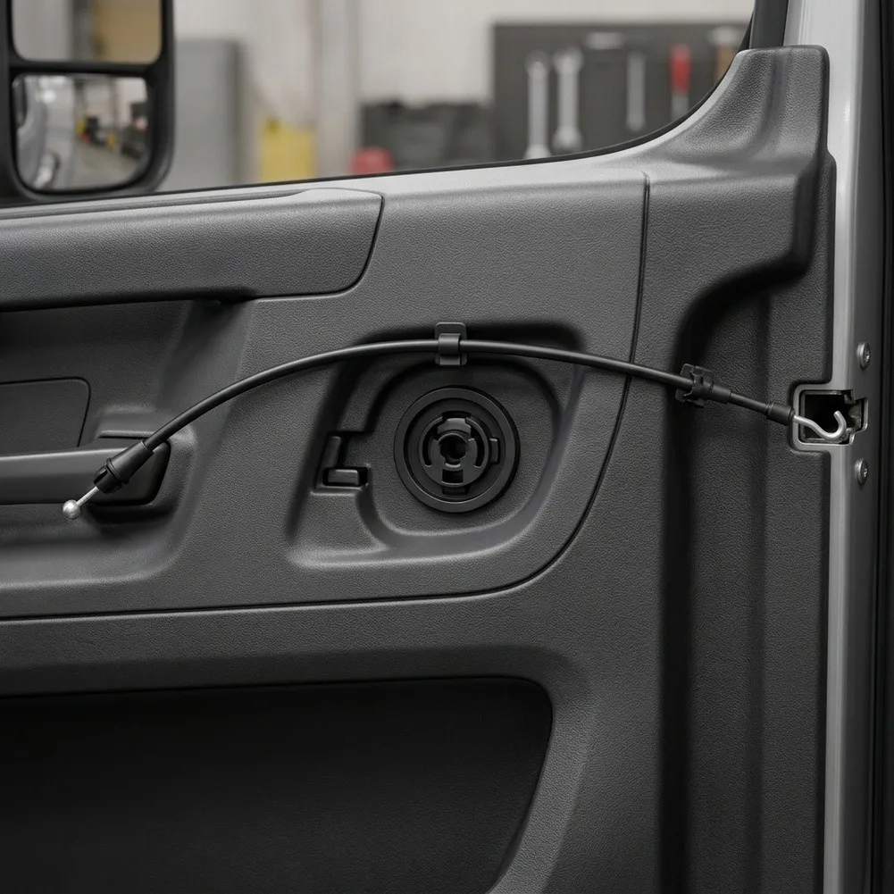 For LT Series Cab Doors Interior Door Handle Cable Door Latch Release Cable For Truck Door Repair Easy Installation Process