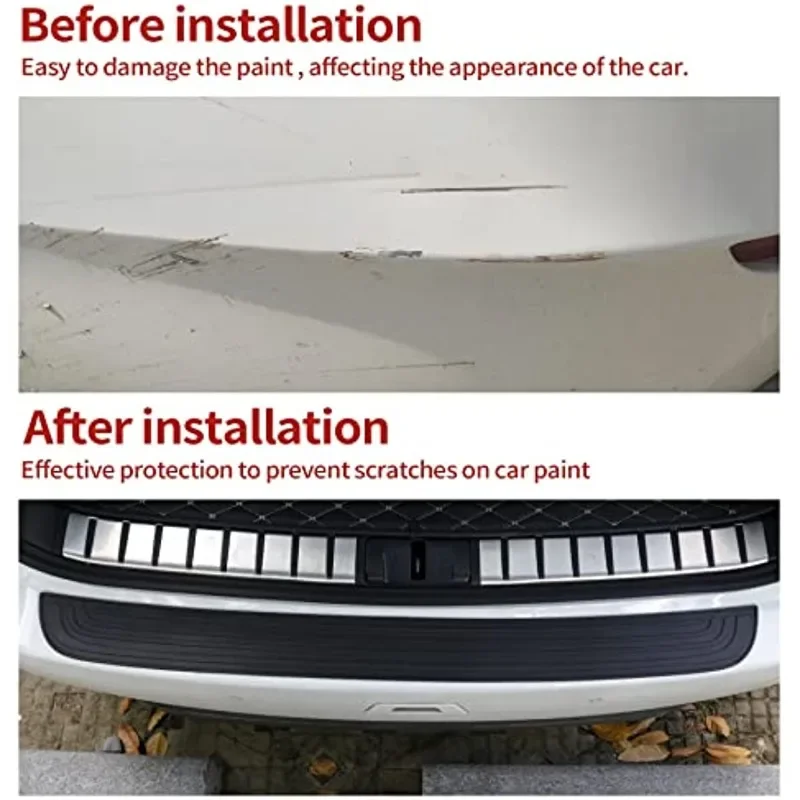 Stamm Hinten Schutz Stoßstange Schutz Anti Scratch Auto Stamm Dekorative Matte Universal Tür Sill Dekorative Abdeckung Streifen Auto Styling – Detail 5