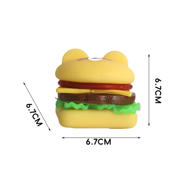 New Funny Cartoon Animal Hamburger Toys Creative Children's DIY Stacking Simulation Food Play Stress Relief Toys Birthday Gifts