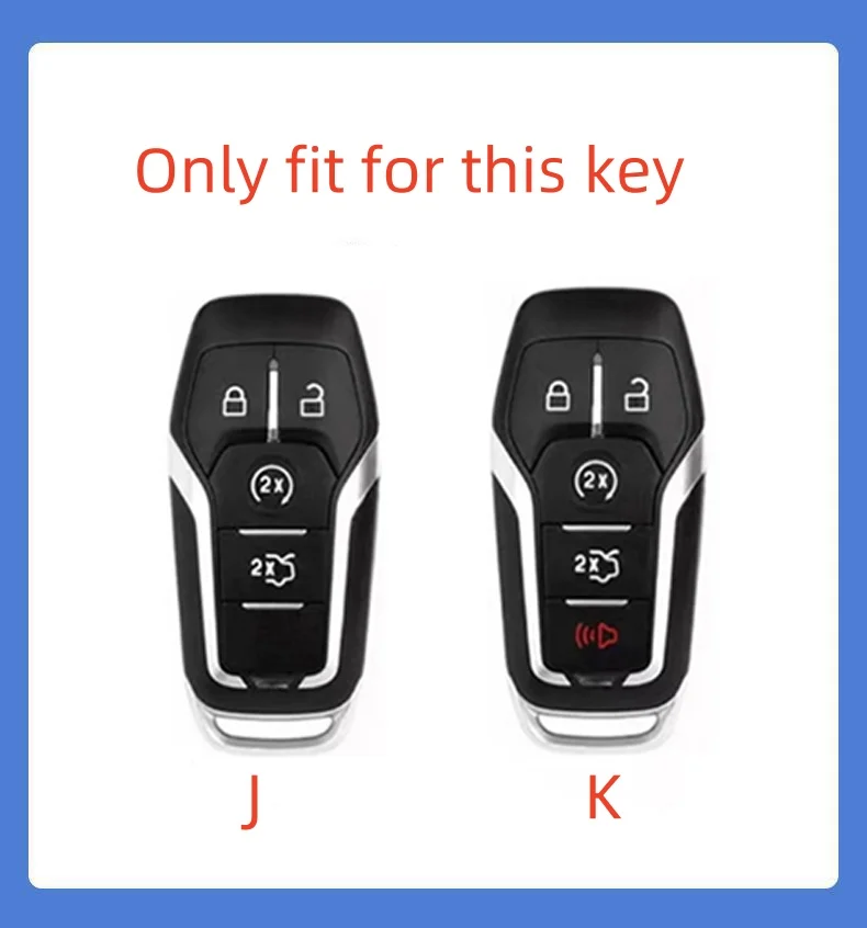 Car Remote Key Cover Case Shell For Ford Fusion Mondeo Mustang F-150 Explorer Edge 2015 2016 2017 2018 2019 Keychain Accessories