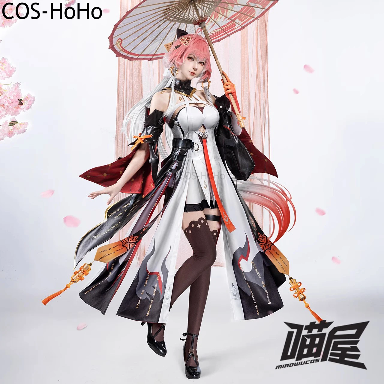 COS-HoHo Wuthering Waves Changli Game Suit Sweet Lovely Dress Uniform Cosplay Costume Halloween Party Role Play Outfit Women