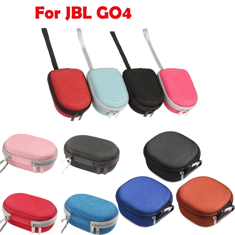 Travel Hard Bag Carrying Case For JBL GO4 Speaker Bag Protector with Metal Hook Keep Device Safe Shock Resistant Backpacks