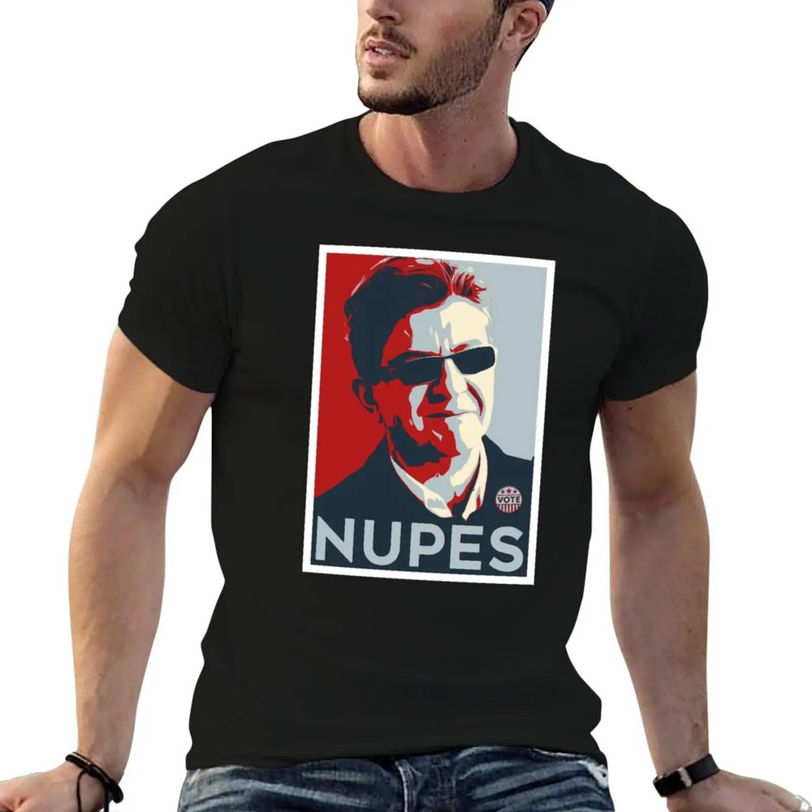 تي التشريعي جان لوك JLM 100% Melenchon الرجال t Nupes القطن الانتخابات تي شيرت مطبوع قميص قميص مخصص #1