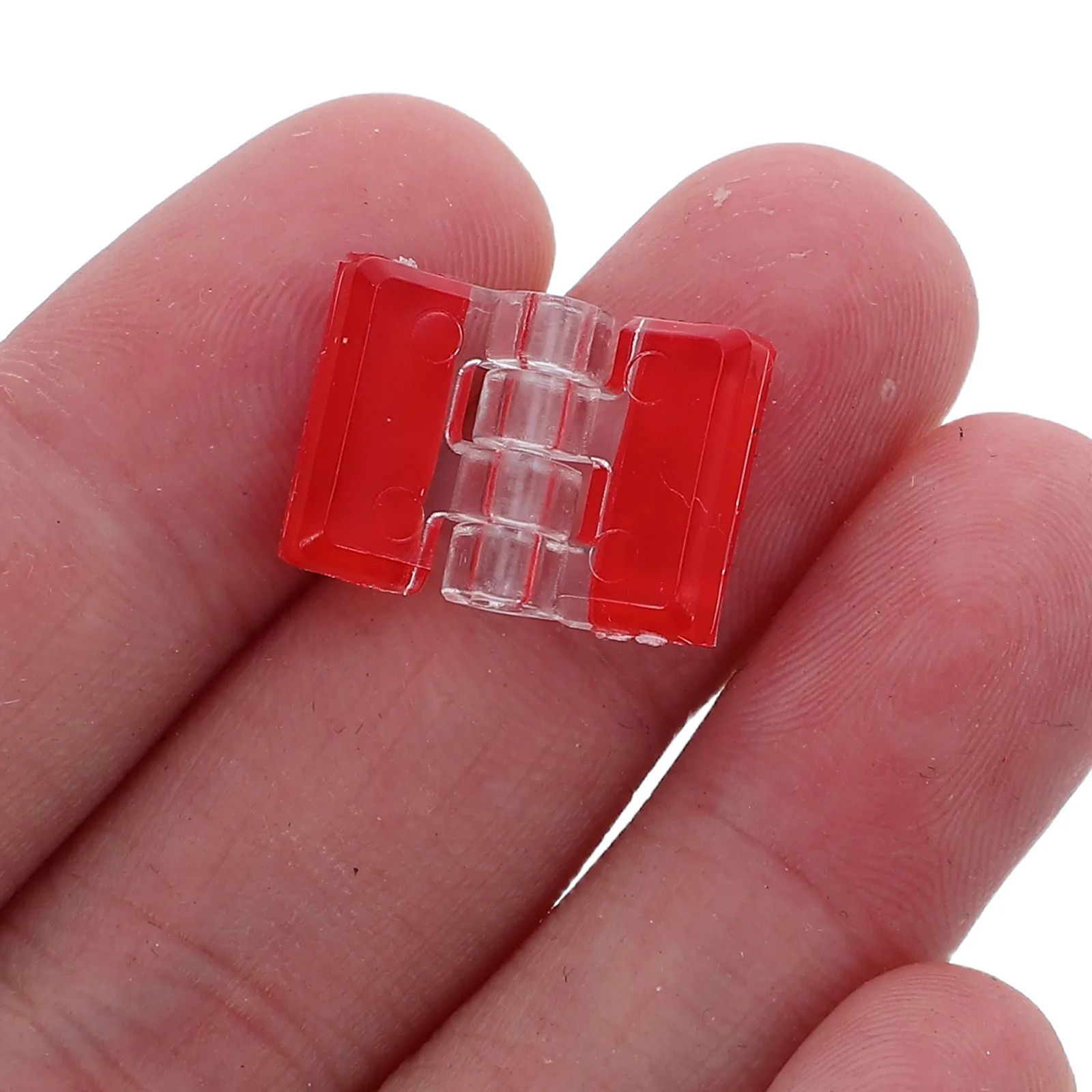 

20Pcs Self-Adhesive Cabinet Hinges Clear Small Hinge Latch for Cupboard Freezer Wardrobe No Drilling Required Smooth Quiet