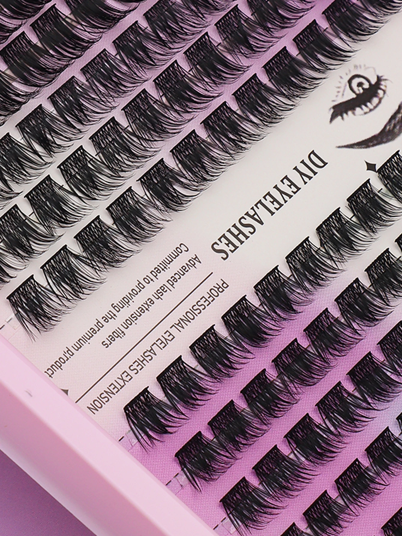 144-clusters Schuine vliegende valse wimpers in MIX-stijl D-krul individuele wimpers natuurlijke look beginners dragen