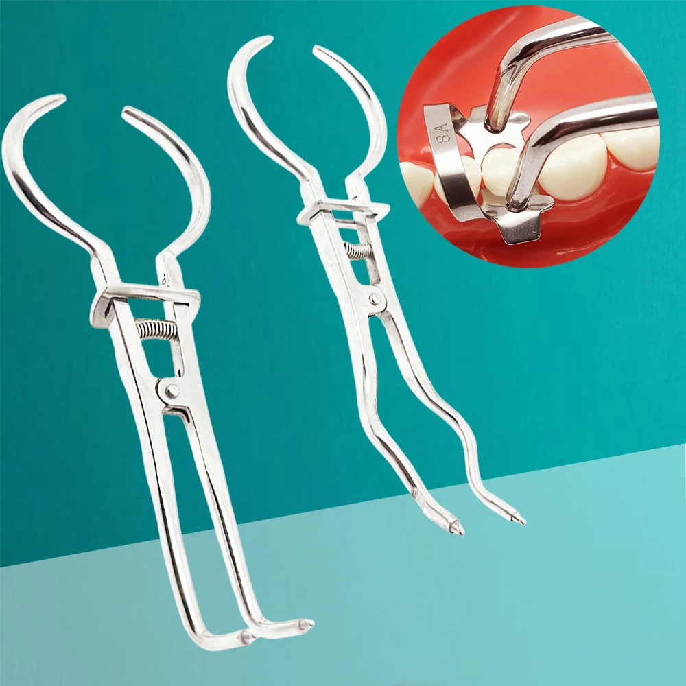 Dental Stainless Steel Rubber Dam Clamp Forceps Separating Pliers for Matrix Clamps Endodontic Restorative Use