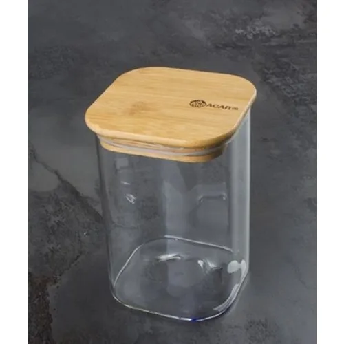 Acar Glass Jar With Bamboo Lid