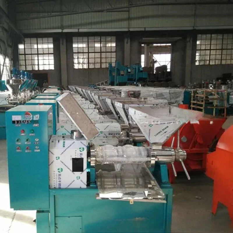 Small flow spiral oil press, fully automatic rapeseed stainless steel oil press, new cold pressing commercial oil press