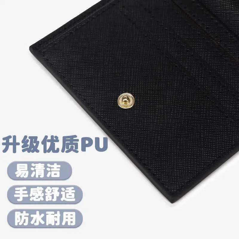 Genshin Impact Collaboration Game  Wallet Foldable 2-In-1 Card Holder Multi-Compartment Storage Short Coin Purse Large Anime