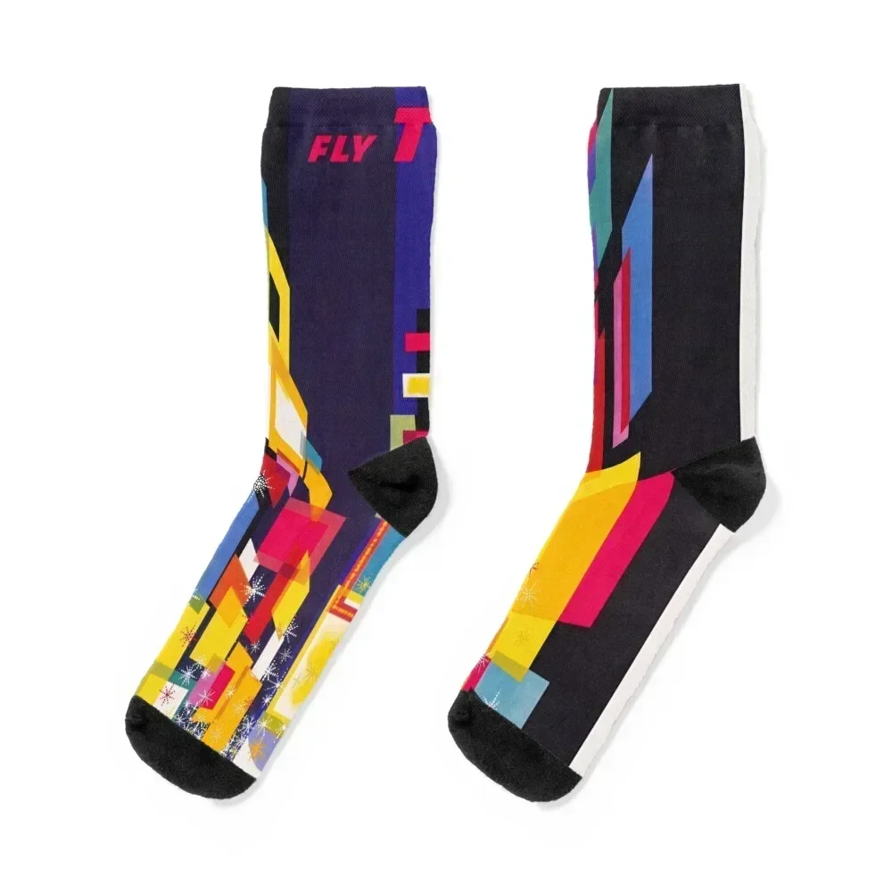 

Fly TWA New York - David Klein - 1960 Socks christmas gift bright garter floor happy Boy Socks Women's