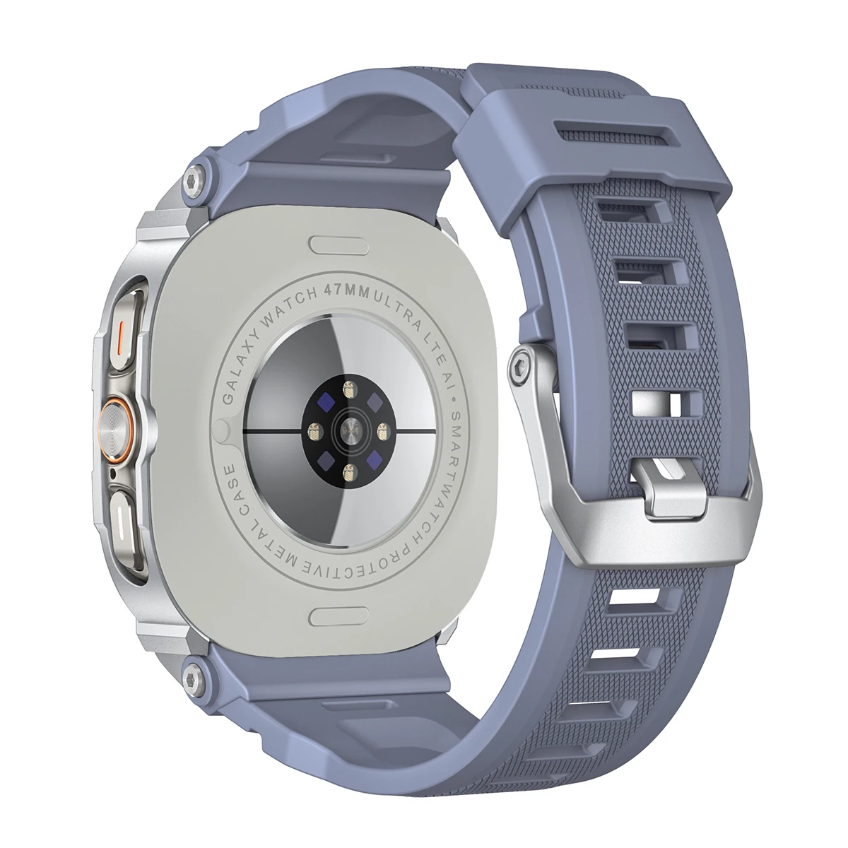 Luxuriöses Metallgehäuse+Armband für Samsung Galaxy Watch Ultra 2025 47mm Silikon Sport-Armband Correa Mod-Kit für Galaxy Watch 7Ultra2 – Detail 15