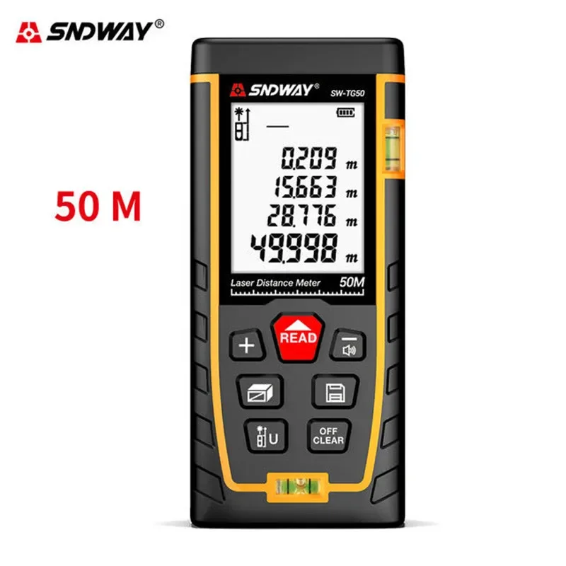 

SNDWAY SW-TG50 laser distance meter 50M 70M 100M rangefinder trena laser tape range finder build measure device ruler test tool