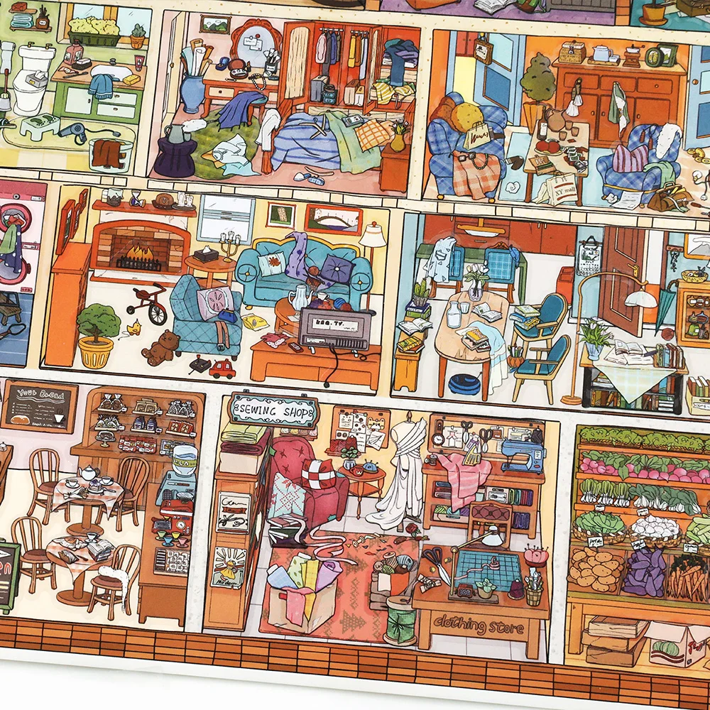 

Наклейка-пейзаж 3D «Кавайный тыквенный домик» для самостоятельной сборки, подарок на фестиваль