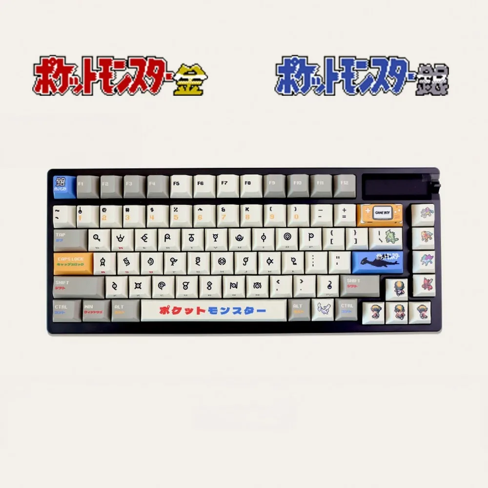 Pokémon Unown‌ Keycap Set Mechanical Keyboard Cross Axis Five Surfaces Dye Sublimation PBT Original Factory Height