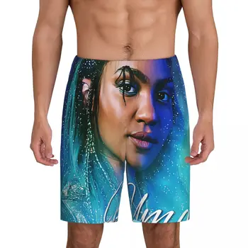 Özel baskılı erkekler Uma prenses pijama şort torunları uyku Pjs pijama dipleri ile cepler