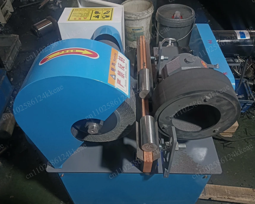 Compact Automatic Outer Circular Polishing Machine for Metal Pipes – Centerless Mirror Finishing for Copper, Aluminum & Steel