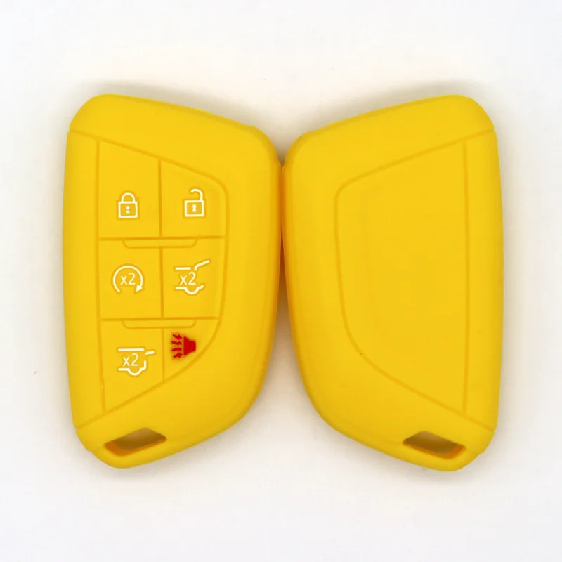 

Drop-proof key cover, suitable for the new Cadillac 6-button silicone car key protective cover, offering high cost-effectiveness