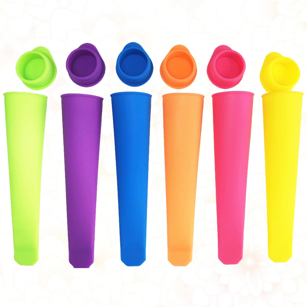 

10Pcs Ice Cream Mold Plastic Popsicle Maker Multi-Color Easy Clean Reusable Perfect Summer Ice Maker Popsicle Mold