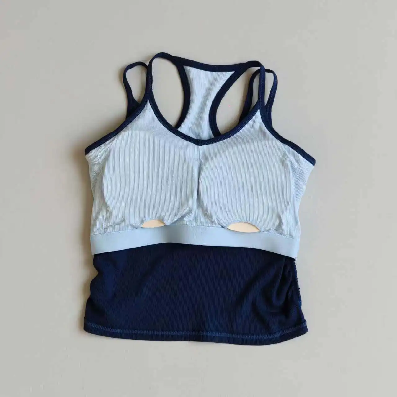 Yoga-Bekleidung Weste mit Brustpolster Stoßfest Schöner Rücken Oberbekleidung Lauf-Trainingsunterwäsche Pilates Fitness-Bekleidung – Detail 5