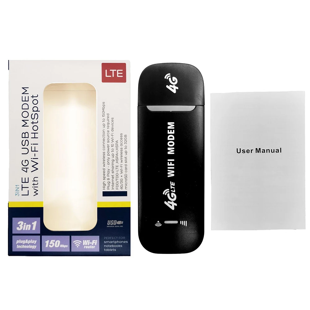 4G LTE USB Modem Dongle Unlocked WiFi Wireless Network Adapter Hotspot Router