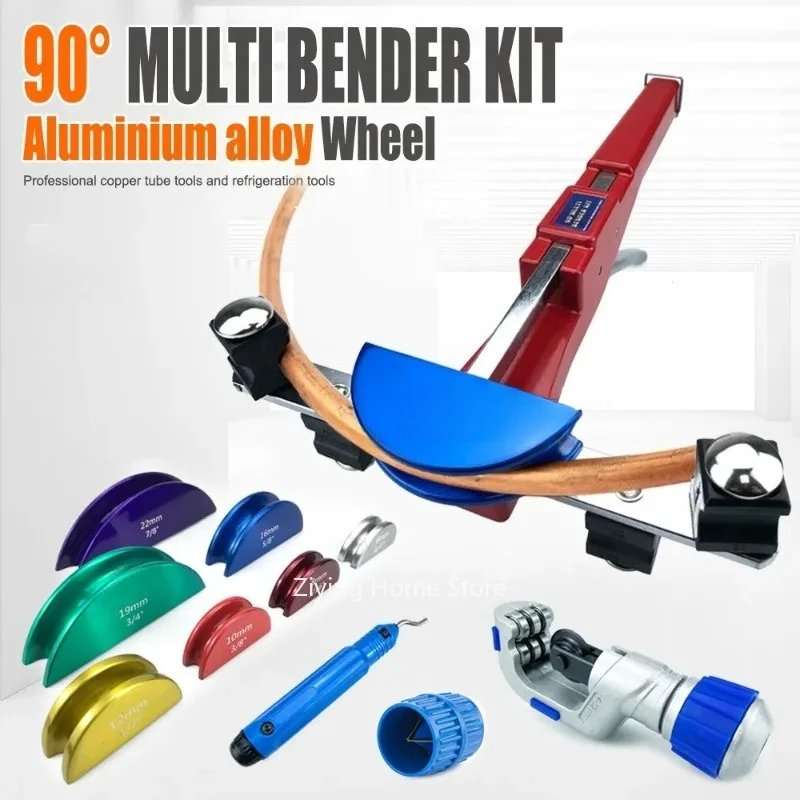 

Комбинированный трубогиб CT-999F-C (новая пластиковая коробка), ручная алюминиевая пластина 6–22 мм, трудосберегающая трещотка с CT-532