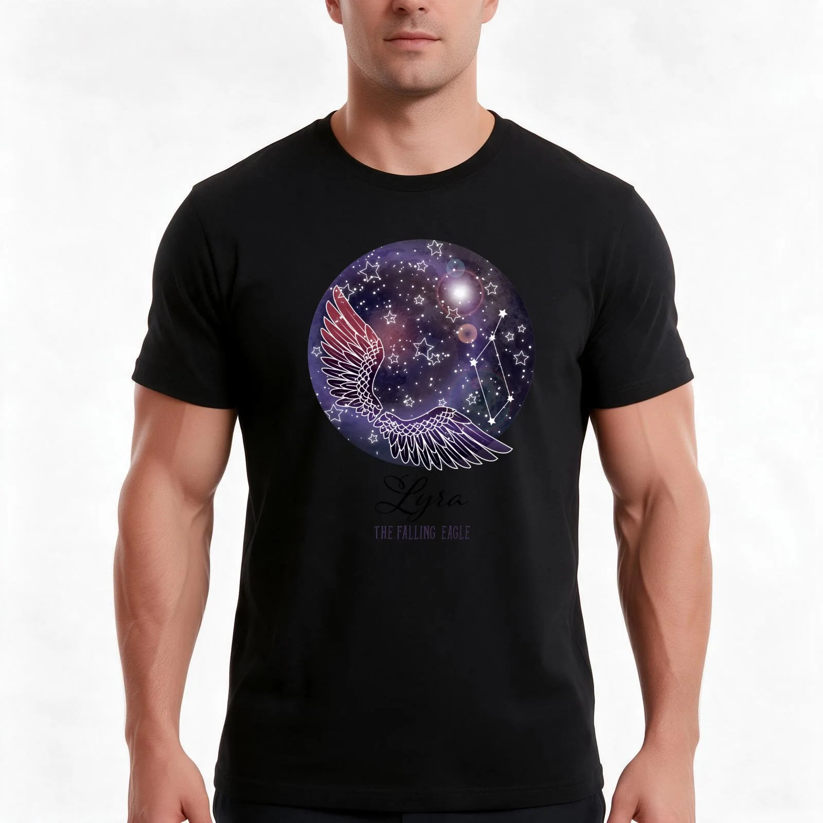 Lyra constellation Astronomy print Constellation art Astronomy gifts Vega star Science Gifts fo her T-Shirt, Unisex Men Women