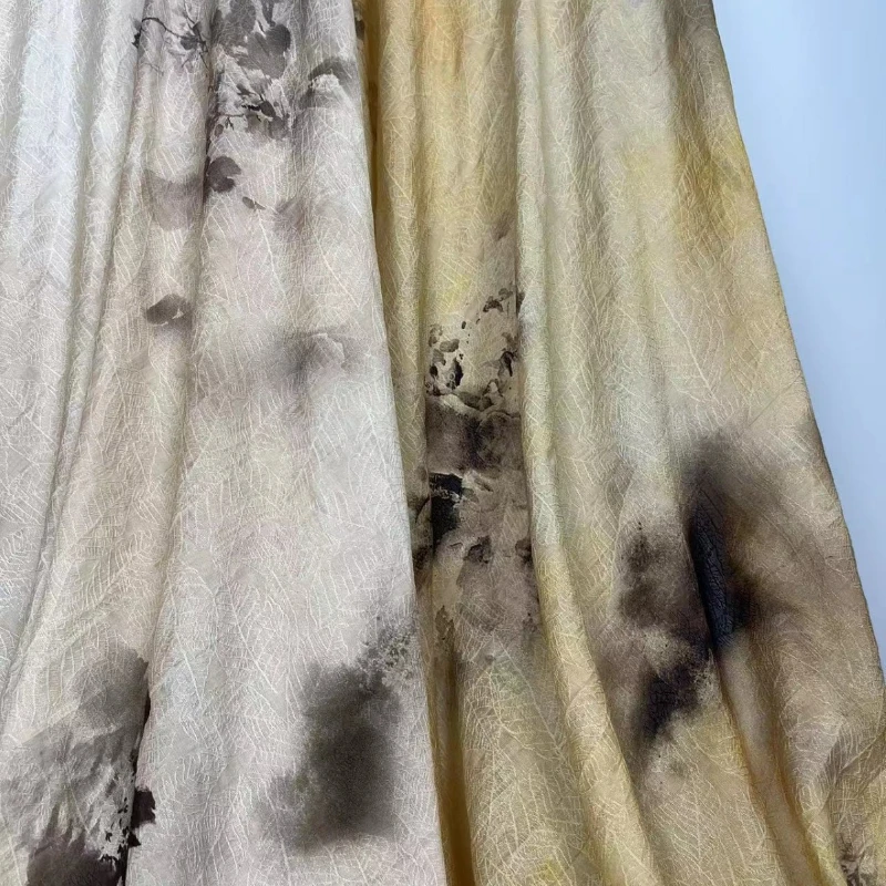 

Breathable Pink Grey Yellow Printed Lightweight Lyocell New Chinese Style Spring Summer Plant Fiber Moisture-Wicking Fabric