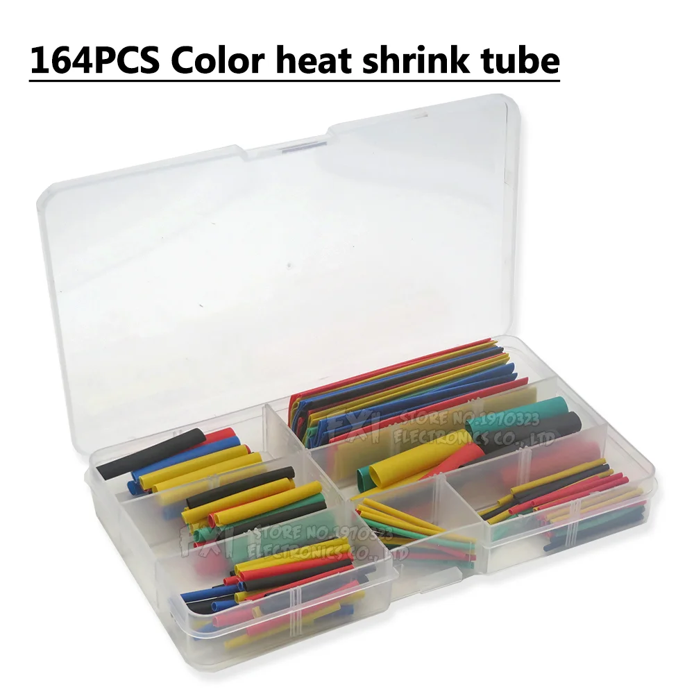 164PCS 127PCS 328PCS 530PCS SchrumpfschläucheThermoresistente Rohr Kit ibuw Elektrische Verbindung Draht Kabel Isolierung Schlauch