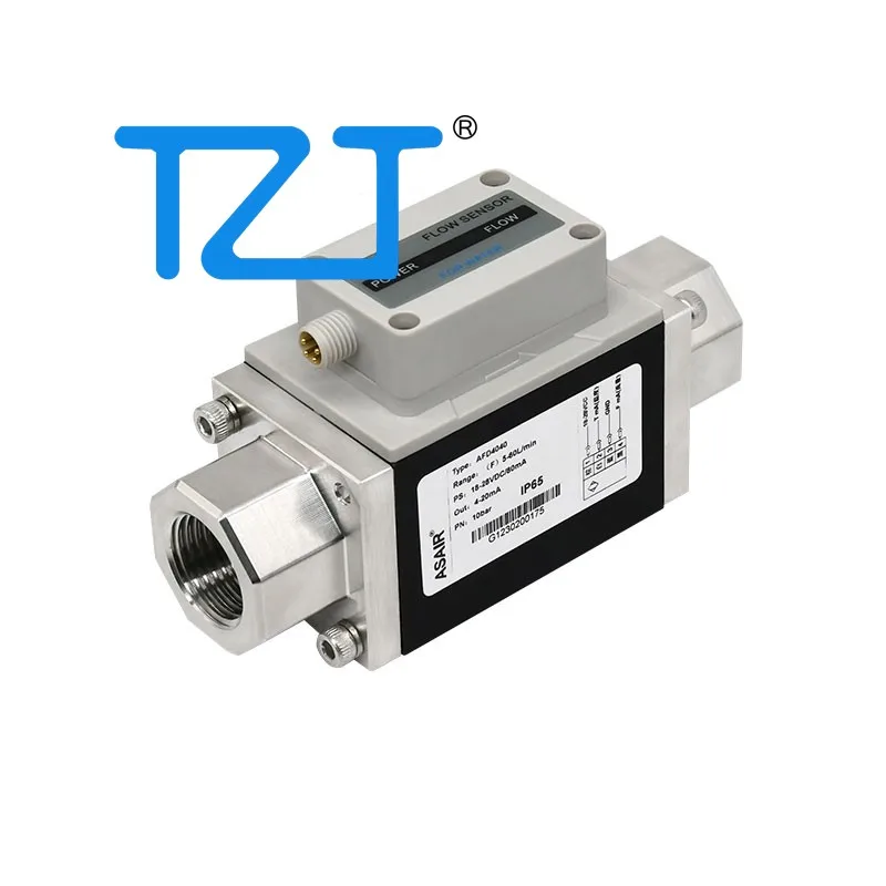 TZT ASAIR AFD4100 (10-100L/min) Vortex Flowmeter (without/with Screen & Temperature Measurement Module)