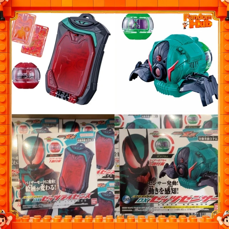 

In Stock Genuine Bandai Kamen Rider Zeztz ZZZ Dx Cipher Disk & Den-O Dream Capsule Sensor & W Double Rider Dream Capsule Toy