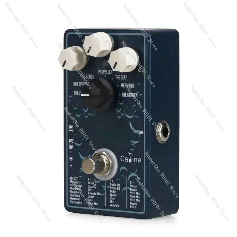 Modulated Reverb Digital Guitar Effect Pedal