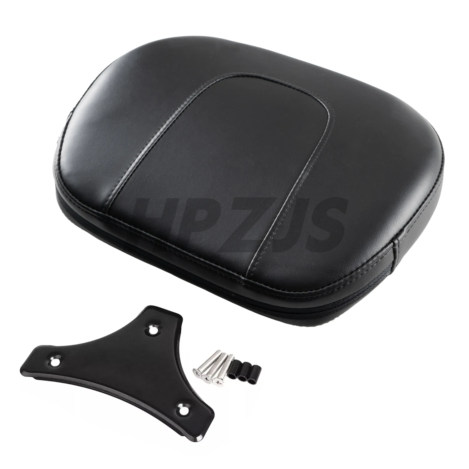 

Passenger Sissy Bar Backrest Pad For Harley Motorcycle Touring CVO Street Bob Road King Electra Glide 1997-2024 Black Bracket