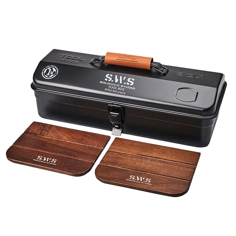 Portable Metal Toolbox Handheld Hardware Tool Storage Box in-vehicle Parts Storage Box Outdoor Camping Nail Organizer Boxes