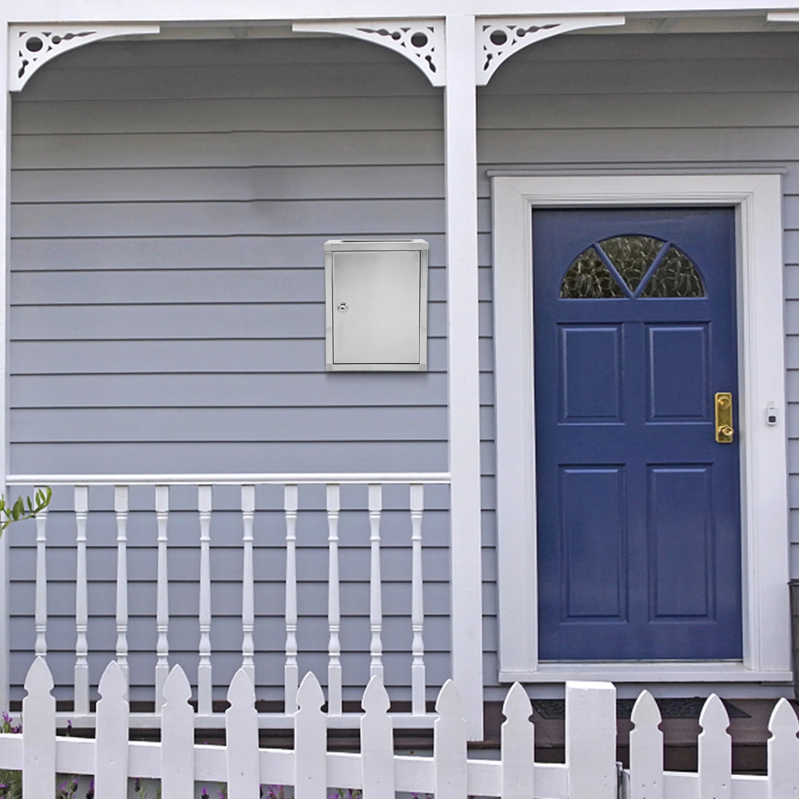 

Lockable Stainless Steel Public Letter Box Strong Lightweight Weather Resistant for Complaints Suggestions Donations Voting