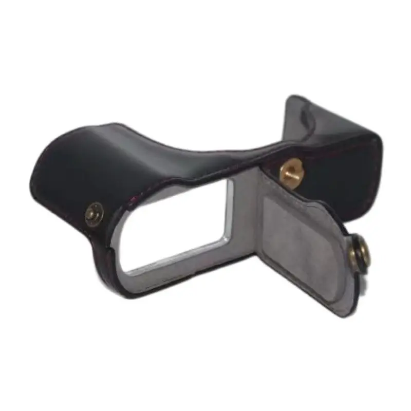 Funda de cámara para Panasonic DMC-GX85 GX85 DMC-GX80 GX80 PU bolsa de medio agarre