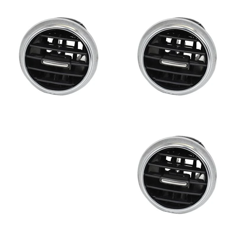 3X For Audi A3 8P S3 2004-2013 Car Dashboard Air Ventilation 8P0820901 8P0820901A Front Dash Air Vent Outlet AC Heat-M54K