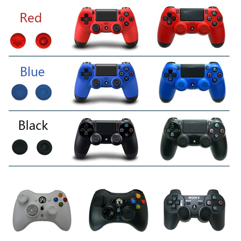4 шт./набор, мягкие силиконовые колпачки для геймпада PS4/PS3/PS5/Xbox360/Xbox One/Switch Pro