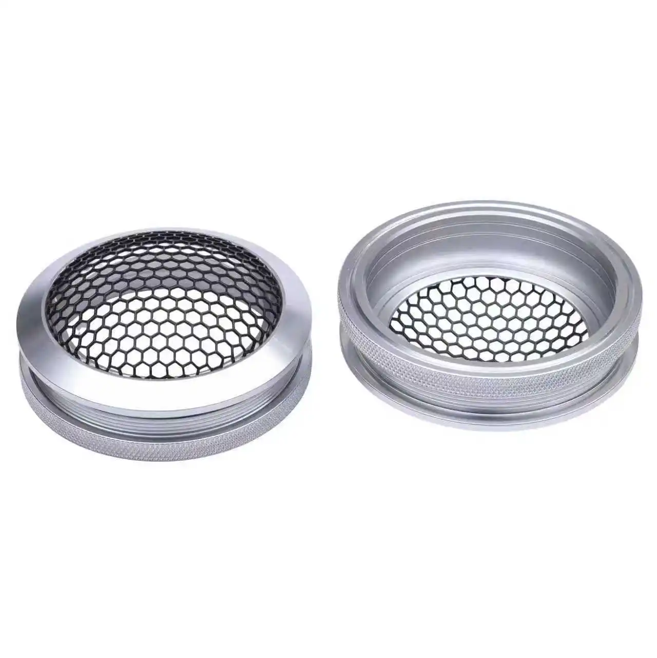 2PCS Car Speakers Aluminum Mesh Cover 2 Inch Tweeter Speaker Grill Aluminum Speakers Cover Metal Protection Protective