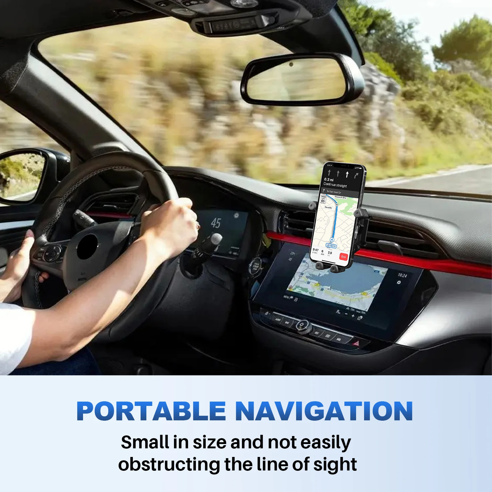 For Opel Vauxhall Corsa F 2019 2020 2021 2022 2023 2024 2025 2026 Gravity/Magnetic for iPhone Holder GPS Support Bracket Clip