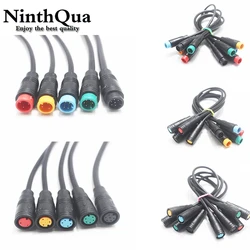 M8 2 3 4 5 6 8 Pin 20cm E-bike Speed Sensor male to female M/F Extension connector Cable Electric Bicycle Waterproof Ebike Wire