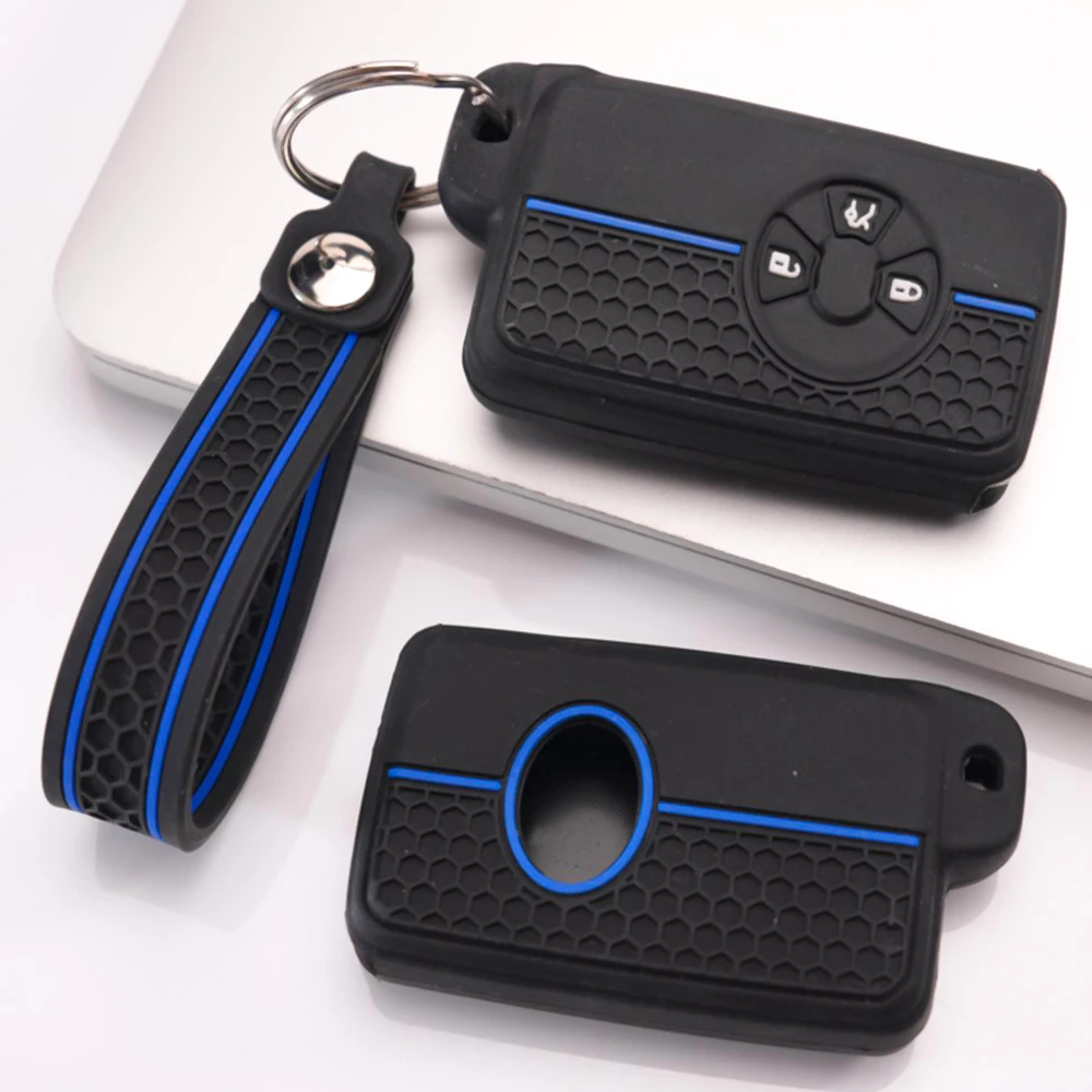 Soft Key Holder With Lanyard For Toyota RAV4 Camry Prius Alphard Vellfire Estima Auris Premio Highlander Prado Crown Shockproof