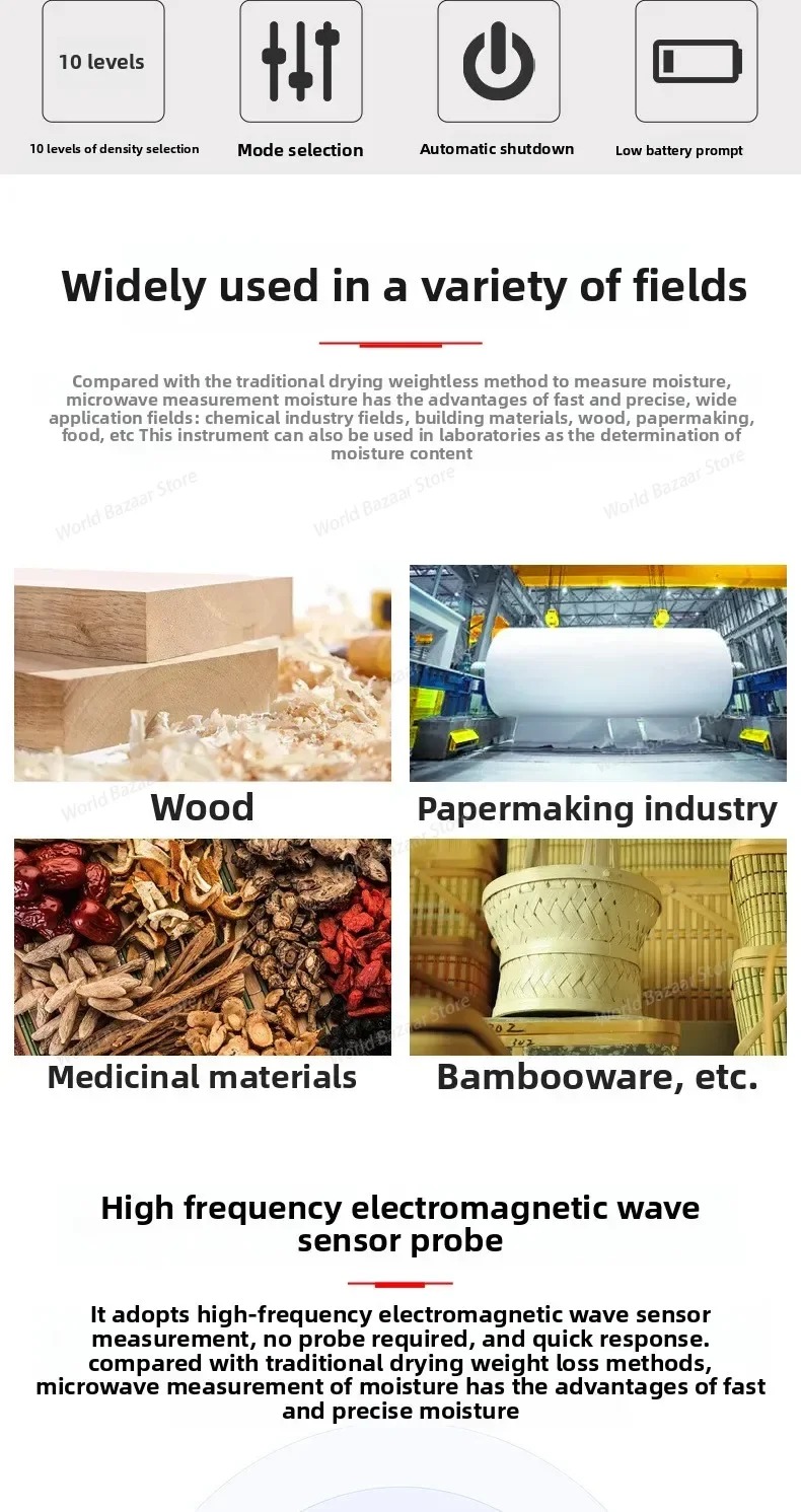 

AS981 Wood Moisture Tester Moisture meter