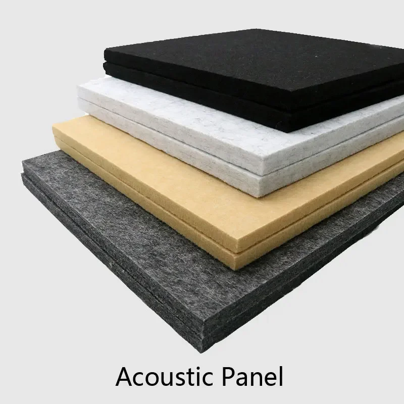 4pcs High-density Self-adhesive Sound-absorbing Panels, Used For Wall Decoration And Acoustic Treatment, Easy To Cut And Install