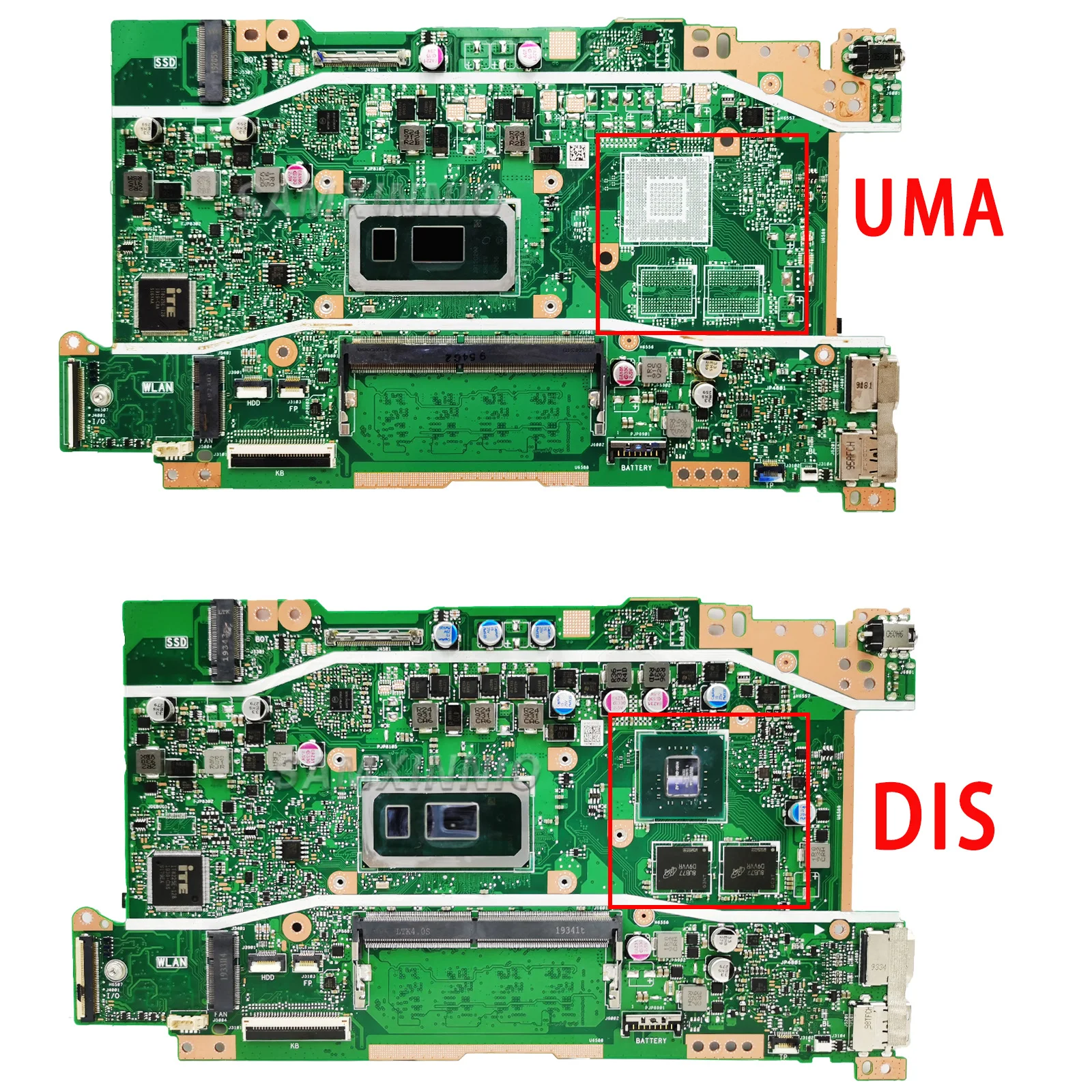 Akemy X409FB Mainboard For ASUS X409FA X509FA A409F F409F F509F A509F X509FB X509FL Laptop Motherboard I3 I5 I7 4G