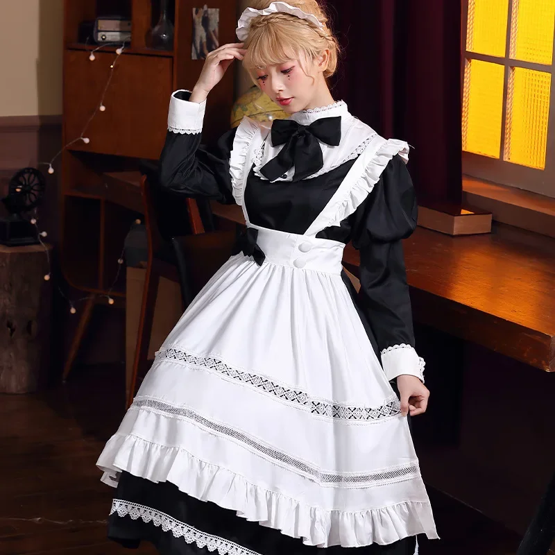 tenue-de-demoiselle-d'honneur-pour-femmes-cosplay-lolita-mignon-sexy-erotique-kawaii-costume-de-cafe-uniforme-noir-et-blanc-robe-tablier-mignon-nœud-papillon-mucama